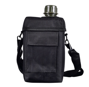 DE97 Outdoor Plastic Canteen with Pouch with Shoulder Straps Outdoor Portable <b>Water</b> <b>Container</b> 2L Capacity 2 Quart - Product Image 4