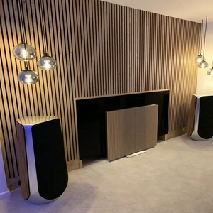 Akupanel pannelli parete insonorizzati <span class=keywords><strong>doghe</strong></span> in legno pannelli decorativi acustici per soggiorno striscia <span class=keywords><strong>di</strong></span> legno materiale fonoassorbente - Product Image 5