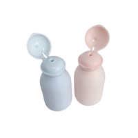 Ensemble de flacons de voyage portables pour soins personnels et maquillage, 100 ml, en plastique PE, avec bouchon à clapet