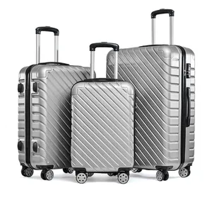 กระเป๋าเดินทาง,กระเป๋าล้อลากทำจาก ABS น้ำหนักเบาแข็งแรงสำหรับเดินทาง