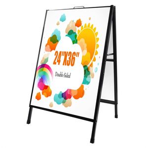 Wholesale Custom Eco-Friendly Single/Double-Side Metal A-<b>Frame</b> Sign Display <b>Poster</b> Outdoor Banner Foldable Removable Portable - Product Image 2