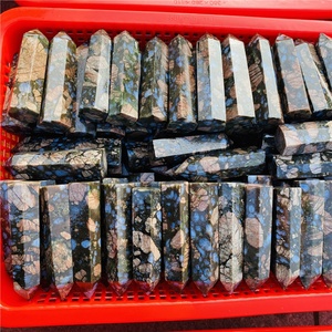 Bâtonnet de cristal naturel de <span class=keywords><strong>Glaucophane</strong></span> et de Llanite - Pointe de guérison pour le Reiki et la croissance spirituelle - Product Image 6
