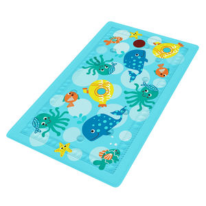 Alfombrilla de Baño Antideslizante con Diseño de Puntos y Ventosas para Bebés, con Advertencia de Temperatura, para Baños de Casa u Hotel - Product Image 1