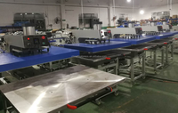 Presse à chaud hydraulique à glissière unique de grande taille 80*100cm pour la sublimation de tapis de souris, drapeaux, tissus, bois, acrylique et pantalons
