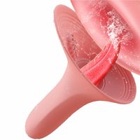Großhandel Zunge lecken Vibrator Klitoris stimulierenden Mund Vibrator weibliches Paar Sexspielzeug Rose Vibrator für Frauen