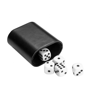 Contenedor <span class=keywords><strong>de</strong></span> <span class=keywords><strong>Dados</strong></span> Portátil, Plegable, <span class=keywords><strong>de</strong></span> Cuero, con Vaso para <span class=keywords><strong>Dados</strong></span> Integrado, para Viajes, Campamentos, Juegos <span class=keywords><strong>de</strong></span> <span class=keywords><strong>Casino</strong></span> <span class=keywords><strong>en</strong></span> Movimiento - Product Image 2