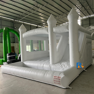 Brincolín Inflable Comercial Blanco <span class=keywords><strong>con</strong></span> <span class=keywords><strong>Piscina</strong></span> <span class=keywords><strong>de</strong></span> Pelotas <span class=keywords><strong>para</strong></span> <span class=keywords><strong>Alquiler</strong></span> en Fiestas y Bodas - Product Image 2