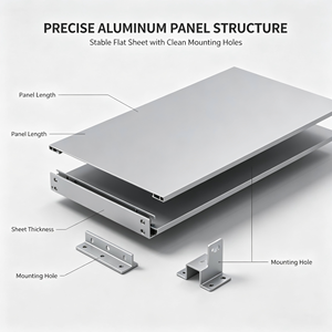 Panneau mural en alliage d'aluminium pour façade, revêtement de façade, plaque de montage au plafond plat pour l'extérieur des bâtiments - Product Image 4
