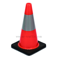 Cônes routiers en PVC de 700mm Cône de trafic de sécurité réfléchissant