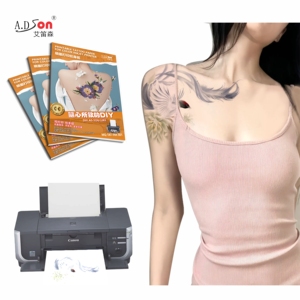 Adesivi per <span class=keywords><strong>Tatuaggi</strong></span> <span class=keywords><strong>Temporanei</strong></span> Ecologici Bianchi Stampabili Carta per <span class=keywords><strong>Tatuaggi</strong></span> Vuota Dipinta a Mano Formato A4 A3 A2 per Applicazione su Corpo e Viso - Product Image 3