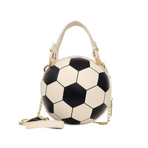 New Personalized Retro Chain Fashion Bag, Women's Football Shape Crossbody Handbags <b>Small</b> Round Bag - Product Image 4
