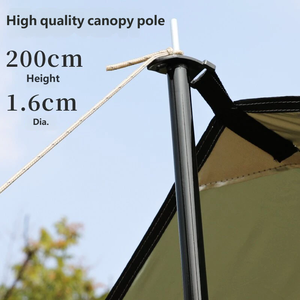 Black Outdoor <b>Sunshade</b> Canopy <b>Sail</b> Shade, UV Block Waterproof Silver Coated Shade <b>Sail</b> for Patio Garden Camping - Product Image 6