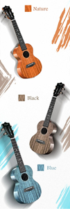 Enya <span class=keywords><strong>KUC</strong></span>-MAD 23 Zoll Ukulele Elektrische Konzert-Tenor-Ukulele aus Massivem Mahagoni Akustisches Saiteninstrument mit Gigbag und Tonabnehmer - Product Image 3