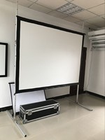 Écran de projection pliable rapide avant et arrière de 220 pouces avec drapé, écran de projection extérieur