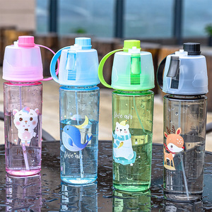 Wholesale Custom LOGO 600ML Climbing Cold Drinking Cup Plastic <b>Mist</b> <b>Spray</b> <b>Bottles</b> Outdoor Sports Plastic <b>Spray</b> Water <b>Bottle</b> - Product Image 1