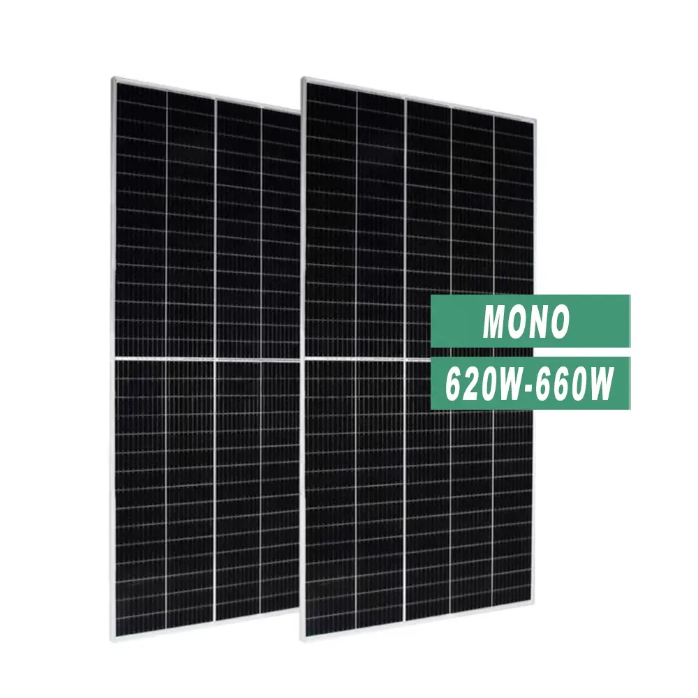 Panel solar fotovoltaico panel monocristalino solar 620W 660W Paneles solares de células fotovoltaicas