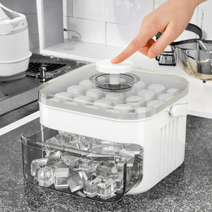 M One-Click Quick-Frozen Ice Cube Mold Easy Release Plastic Whisky Household Ice Box Armazenamento Silicone Ice Maker Ferramenta - Product Image 3