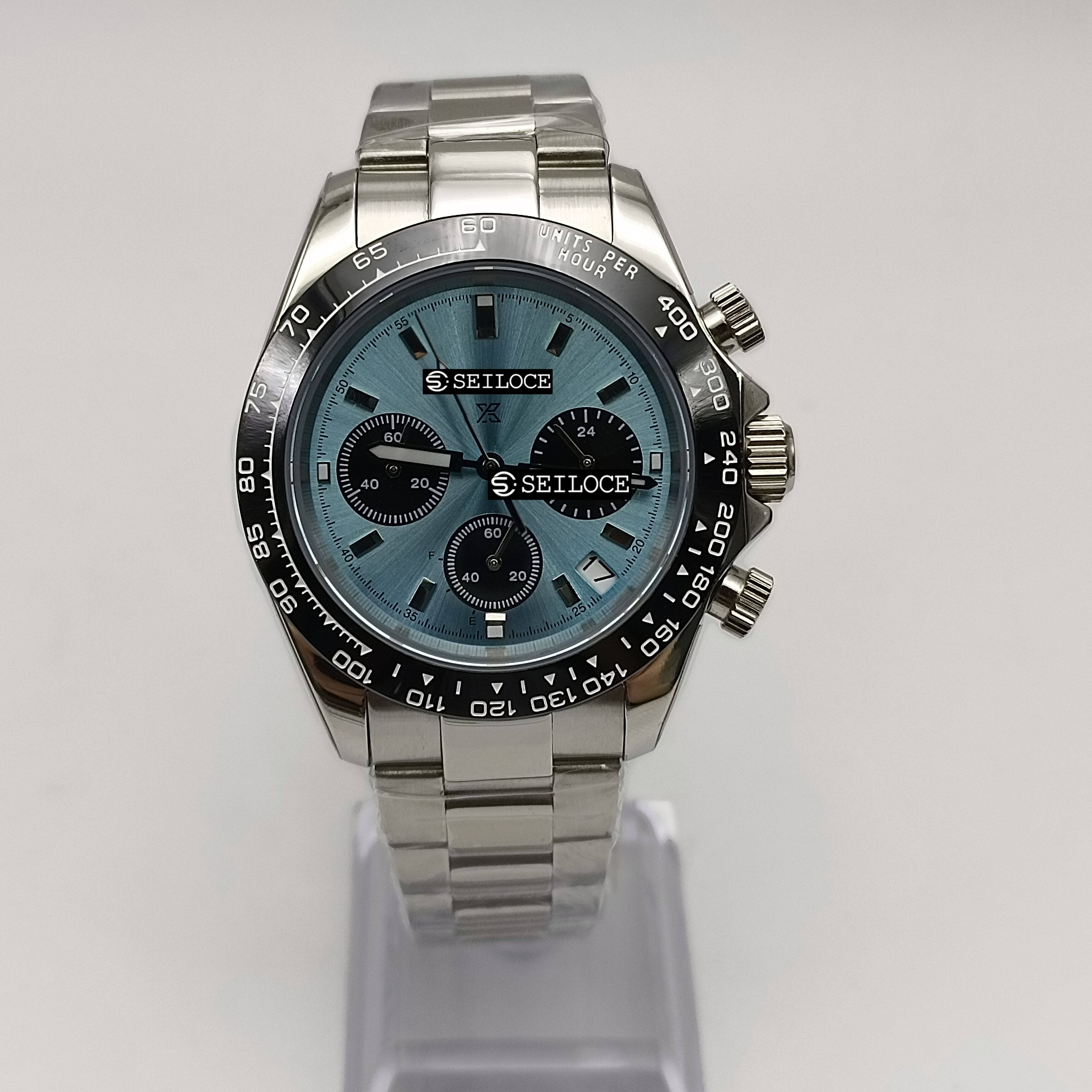 Silver Case+Blue Dial