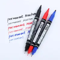 10 Stks/doos Professionele Wenkbrauw Permanente Make-Up Waterdichte Huid Marker Pen Blauw Rode Kleur