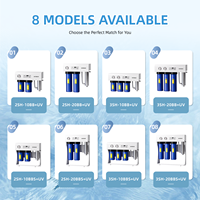 Système compact pour toute la maison Big Blue de 20 pouces avec triple filtration et UV, design peu encombrant
