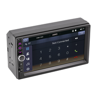 Radio Reproductor MP5 Android 10 Universal de 2 Din y 7 Pulgadas con Pantalla Táctil IPS, GPS, Wifi, Cámara Trasera y DVD para Automóvil