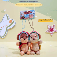 Porte-clés en peluche pilote 3D super doux, mignon et respectueux de la peau, de haute qualité, commandé en usine, pour la décoration de sacs