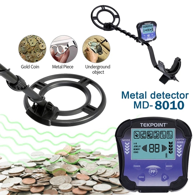 10inch Detector De Metales Profesional Underground Metal Gold Detector Machine Waterproof Silver Gold Treasure Search Tracker