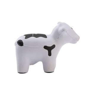 Custom Cow-Shaped PU Foam Stress Ball for Kids Printed Logo Antistress <b>Animal</b> Toy - Product Image 4