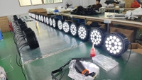Projecteur LED PAR LEAHUA 18x18W RGBWAUV 6-en-1 DMX512 en aluminium, éclairage de scène pour mariage, DJ, discothèque, fête, événement