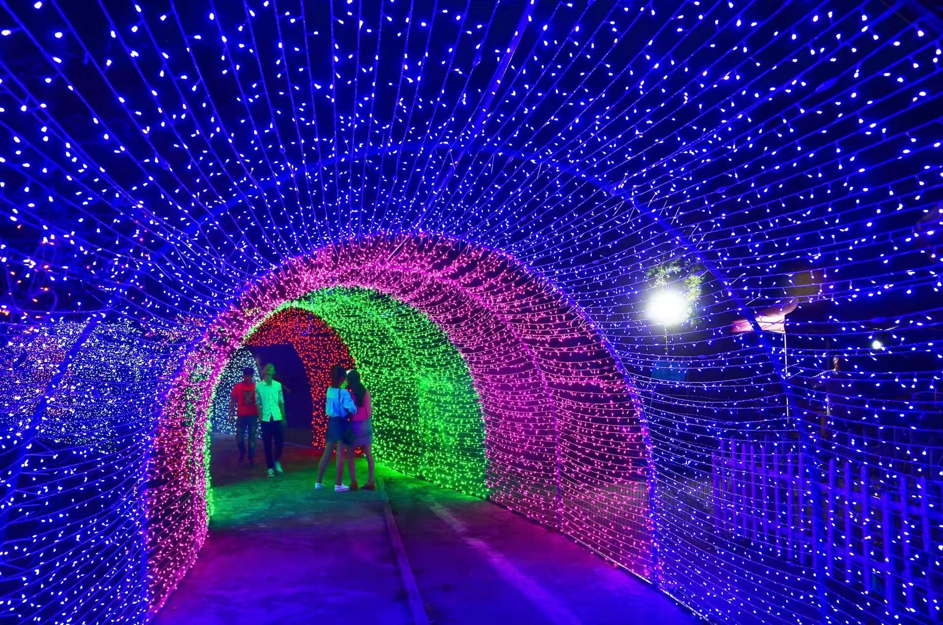 Outdoor 3D Tunnel Lights Street Decoration For Holidays