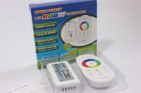 Contrôleur LED RGB RGBW à écran tactile sans fil 2,4G, DC 12-24V, télécommande RF, variateur RGB, applicable aux bandes lumineuses LED RGB RGBW 5050 2835