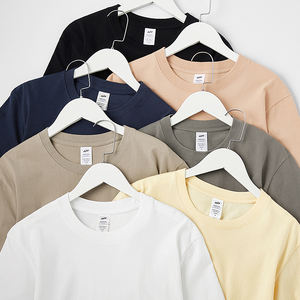 تيشيرت رجالي ثقيل الوزن كبير الحجم فضفاض قطن تيشيرت عالي الجودة محبوك شعار مخصص مطبوع فارغ تيشيرت مخصص - Product Image 4