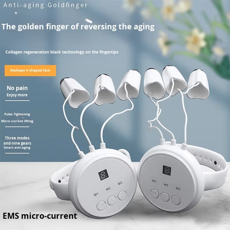 ORANGLES Reverse Age "Golden Finger" Micro Electric Pulse Massager | Rechargeable Beauty Instrument for Neck & Shoulder Muscle Relaxation – orangles Kuwait - angled perspective - presenting advantages - Image 4 of 6 | fits any environment | Purchase Reverse Age "Golden Finger" Micro Electric Pulse Massager | Rechargeable Beauty Instrument for Neck & Shoulder Muscle Relaxation – orangles Kuwait Michigan | Free Shipping ORANGLES