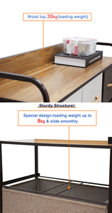 סגנון כפרי יצירה חמה מכירה חמה 7 מגירות אחסון החזה ארון רב תפקודי לחדר אוכל, חדר שינה - Product Image 4