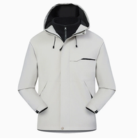 Nouvelle veste de safari unisexe coupe-vent et imperméable 2027, 100 % polyester, motif uni, manteau décontracté