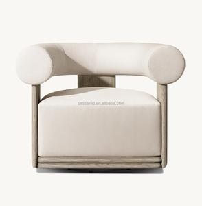 Conjunto de Muebles de Jardín para Patio Exterior Sassanid OEM, Silla Giratoria de Teca <span class=keywords><strong>Bondi</strong></span> Icónica con Acabado Envejecido - Product Image 2