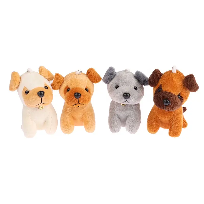 1 buah 10.5cm lucu Wolfhound mainan mewah kartun serigala anjing liontin lembut boneka gantungan kunci tas mobil kunci cincin dekorasi hadiah anak