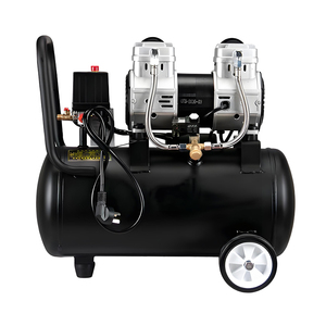 Compresseur d'air sans huile à double cylindre, réservoir de 30 L, pompe à air silencieuse pour la réparation automobile, le travail du bois, la peinture au pistolet, l'utilisation en garage - Product Image 5
