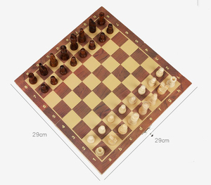 Juego de <span class=keywords><strong>Ajedrez</strong></span> de viaje portátil ecológico de madera hecho a mano de primera calidad, tablero plegable magnético, 2 ranuras de almacenamiento Extra Queens para niños - Product Image 3