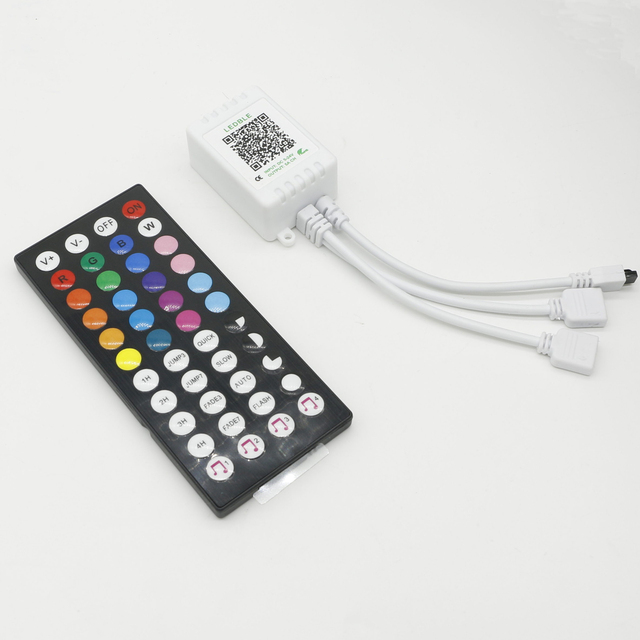 DC 12V Mini RF RGB LED Controller 20/24/44 Keys Wireless Remote Dimmer 6A Output for SMD 5050/3528/2835 LED Strip Lights