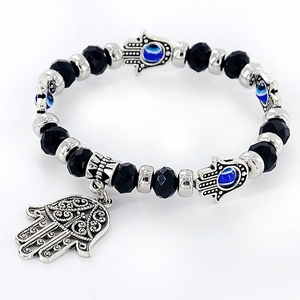 MECYLIFE Großhandel Türkisches Amulett-Schmuckarmband <span class=keywords><strong>Fatima</strong></span> <span class=keywords><strong>Hand</strong></span> Anhänger Perlenarmband <span class=keywords><strong>Hamsa</strong></span> Armband - Product Image 3