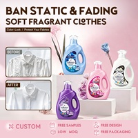 Adoucissant textile liquide jetable écologique de marque Baline (ODM/OEM) pour vêtements, parfum rose, 5%-15% d'ingrédients actifs