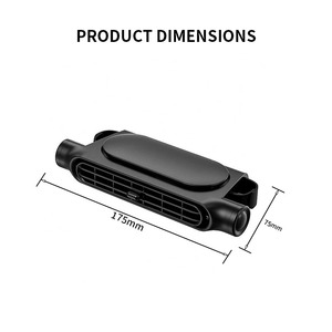 Nouveau ventilateur de <span class=keywords><strong>voiture</strong></span> en plastique ABS, réglable en vitesse, rechargeable par USB, portable, faible bruit, pour l'intérieur en été - Product Image 6