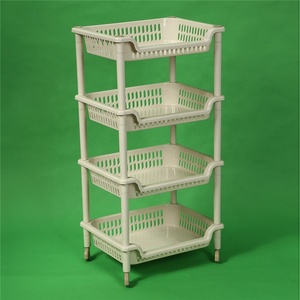 Estante de Almacenamiento de 4 Niveles para Cocina y <span class=keywords><strong>Baño</strong></span>, de 83 cm de Alto, con 4 Repisas de Plástico - Product Image 2