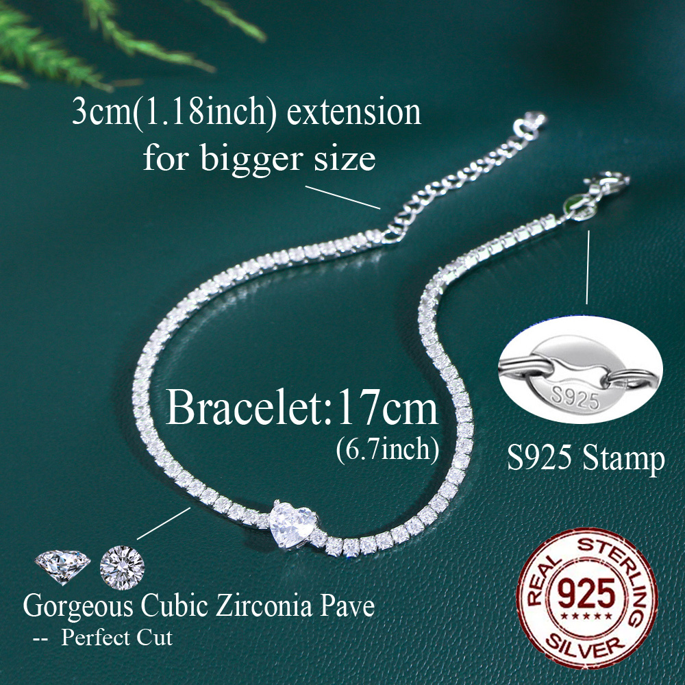 925 Sterling Silver Charm Beads With Cubic Zirconia – DIY Bracelet, Necklace, Anklet Charms For Women – Birthday, Christmas Gift Ideas - View #10