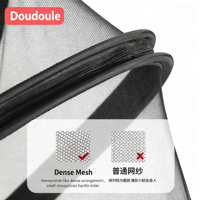Moustiquaire universelle intégrale pour poussette, tricotée 100% polyester, pare-soleil pliable en maille renforcée pour landau de bébé