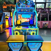 Simulateur de tir HiPlay Factory pour 2 joueurs, borne d'arcade à monnayeur avec sièges pour aires de jeux pour enfants et centres de divertissement familial