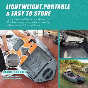 Kayak modulaire pour une personne avec sièges réglables Entraînement des ailerons Pompe à <span class=keywords><strong>eau</strong></span> intégrée Grand bac à poissons vivants <span class=keywords><strong>en</strong></span> PE-BD durable - Product Image 3