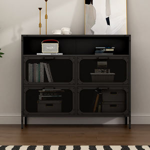 モダンな4ドアワインキャビネットカスタマイズ可能な色家庭用家具リビングルーム & ホテルベッドルーム - Product Image 3