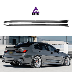 Faldones Laterales de Fibra de Carbono de Alta Calidad para BMW Serie 3 G20 330i M340i 2019-2021, Estilo AO, Divisor de Parachoques Lateral de Fibra de Carbono - Product Image 1